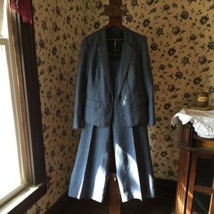 The PERFECT WIDE LEG PINSTRIPE SUIT for Spring!!!